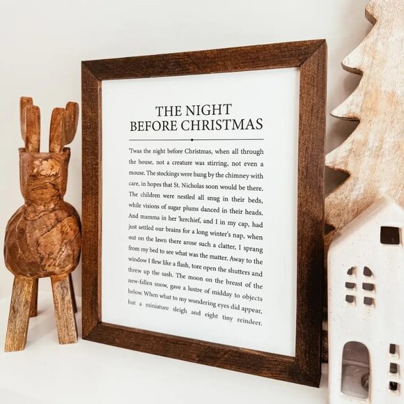 ($35) The Night Before Christmas Sign - Picture 3 of 4